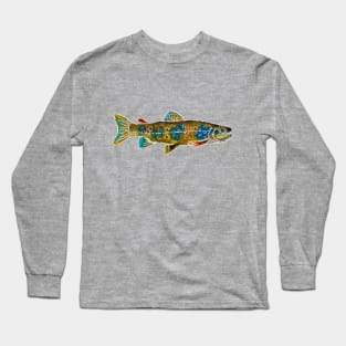 Fishes in Stitches 027 Trout Long Sleeve T-Shirt
